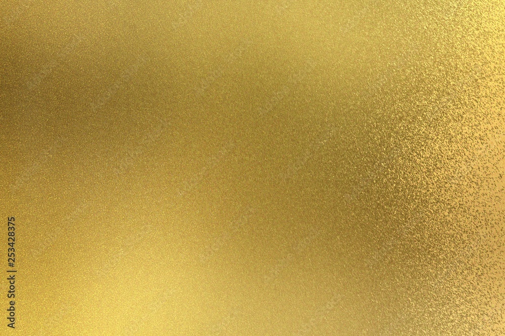 Fototapeta premium Abstract texture background, dirty gold metal sheet wall