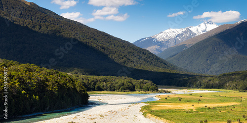 river in the mountains, new zealand