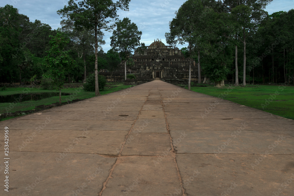 Baphuon temple, buddhist khmer temple in Angkor Thom City from the 11th century, in Angkor Wat complex near Siem Reap, Cambodia