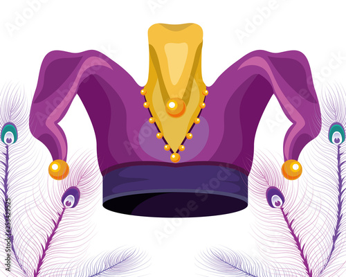 jester hat with beads