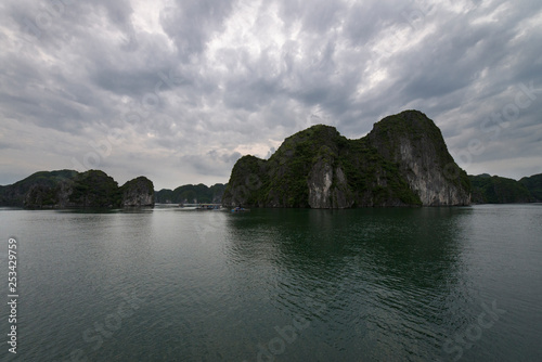 Halong bay Karst landforms in the sea, UNESCO World Heritage Site Travel in Vietnam
