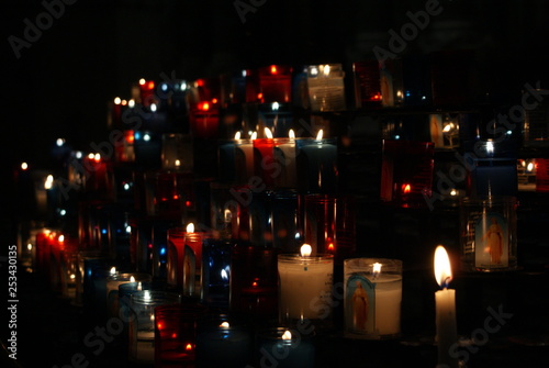 beliefs, religion, candles, light, darkness, prayer, europe, church. © Alfredo