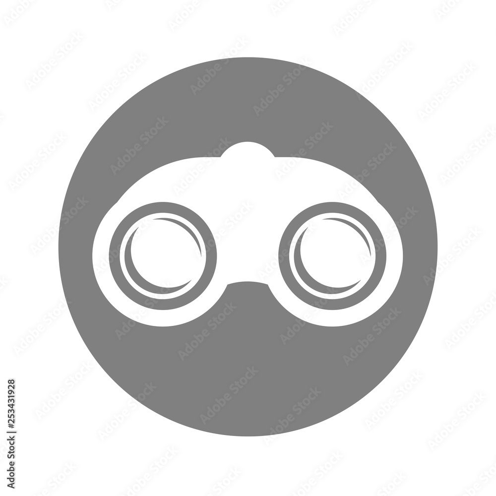 Binocular flat icon Binocular flat icon