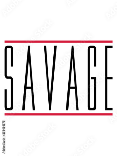 savage balken tier text logo wild gefährlich brutal monster böse primitiv design cool