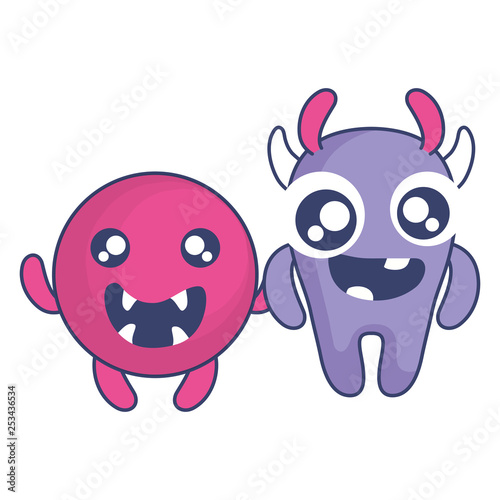 crazy monsters couple comic characters