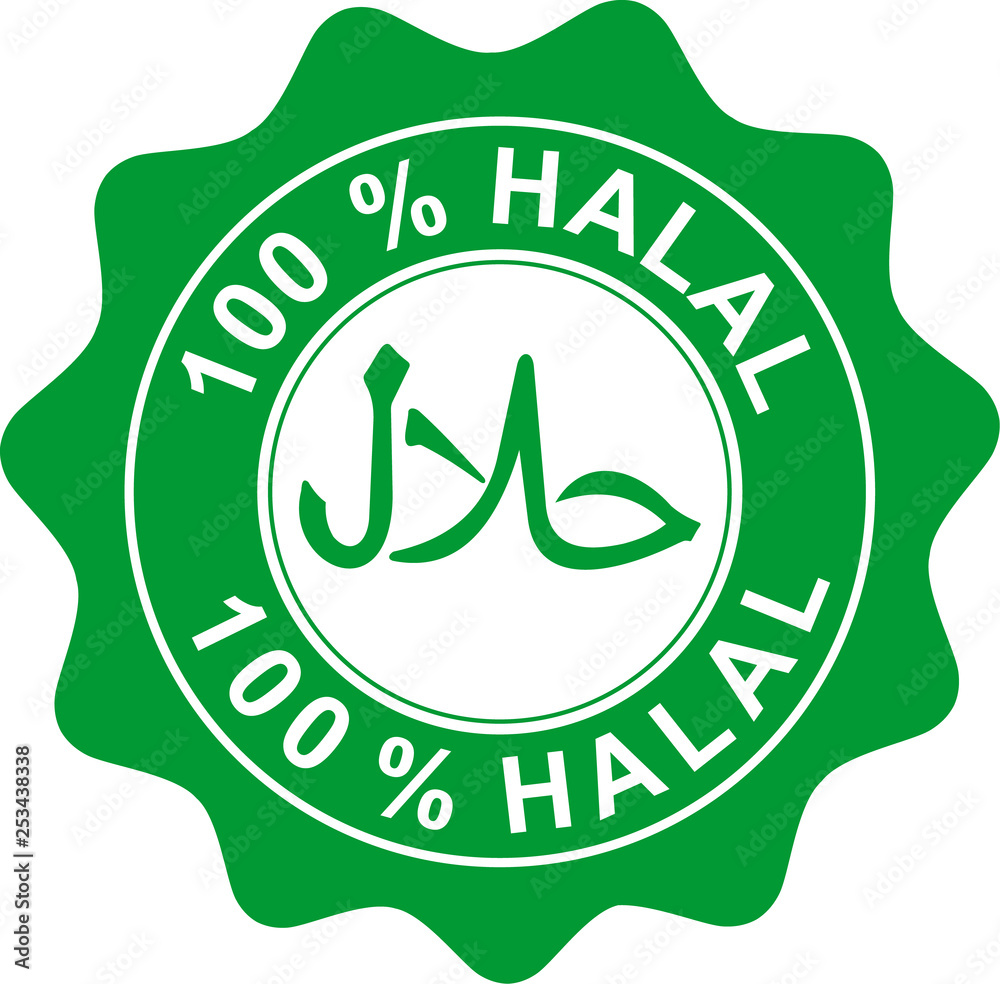 halal, food and drink sticker