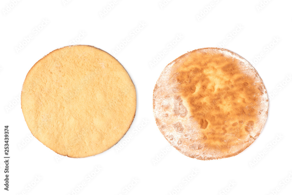 Honey cake isolated on white background. Honey cake isolated on white background.