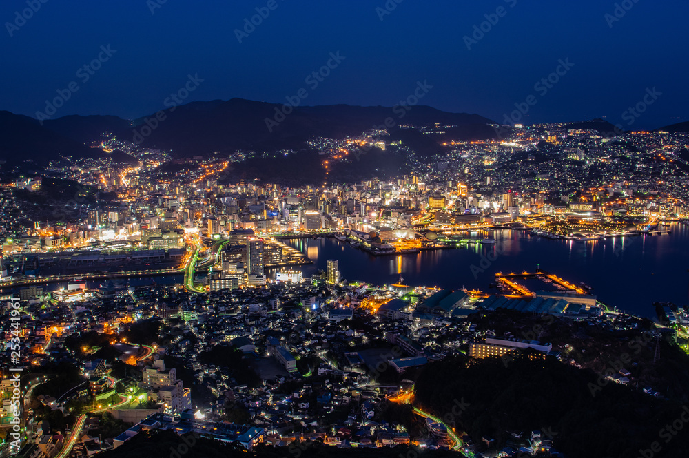 Nagasaki Night View in Japana