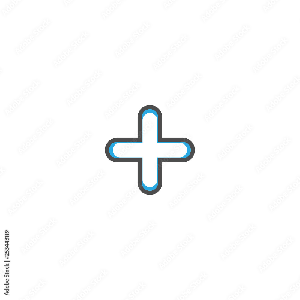Add icon design. Essential icon vector illustration Add icon design. Essential icon vector illustration