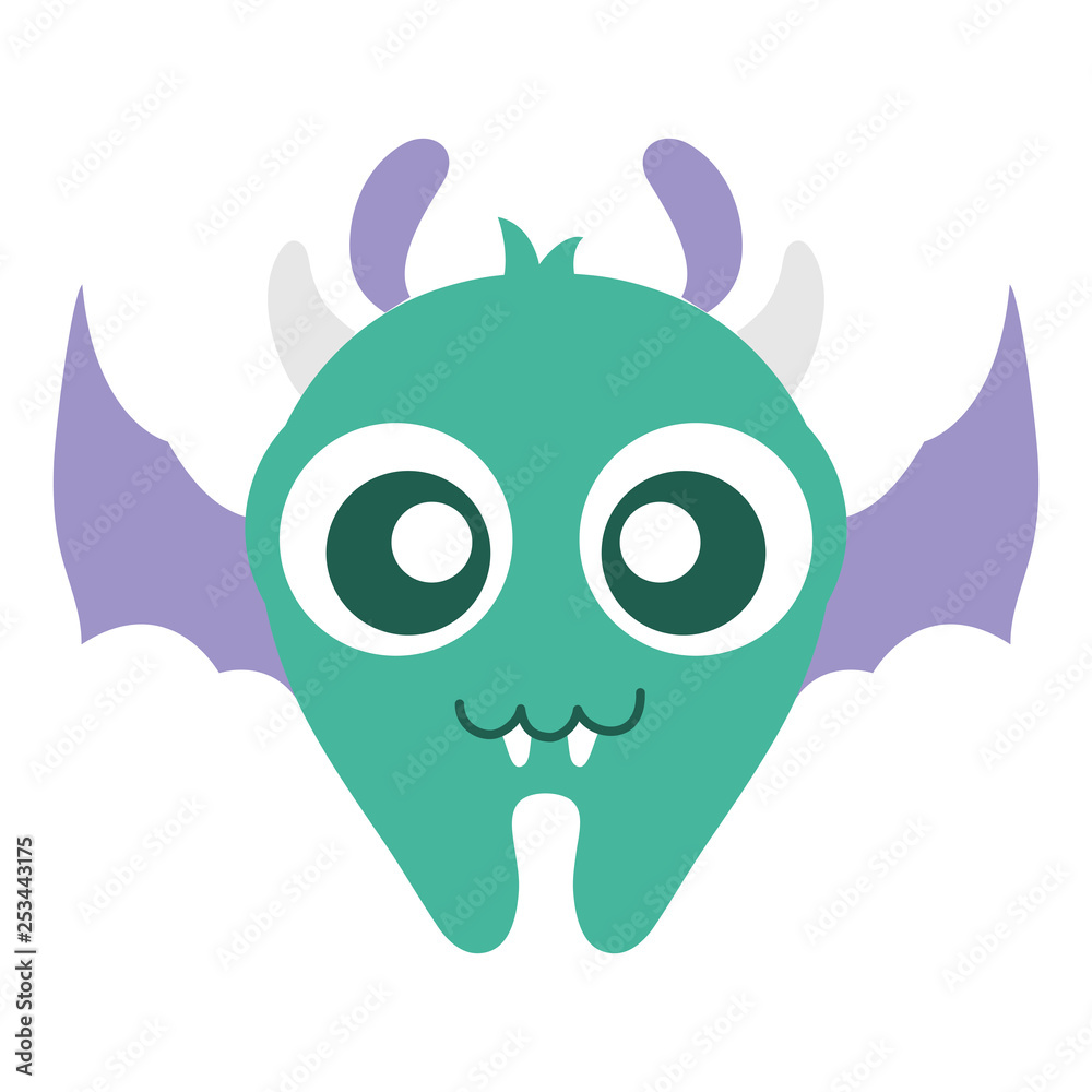 crazy monster with wings comic character crazy monster with wings comic character