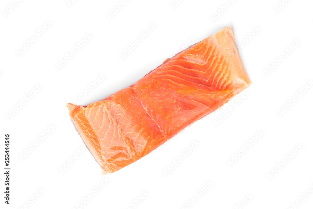 Salted salmon isolated on white background. Salted salmon isolated on white background.