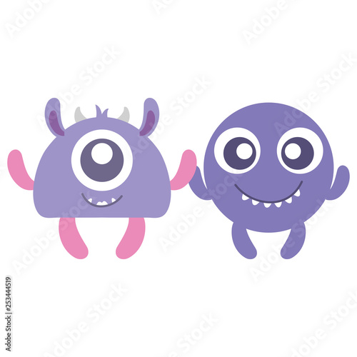 crazy monsters couple comic characters