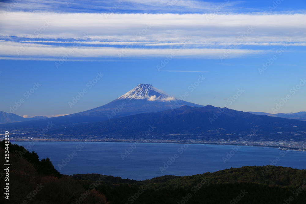 駿河湾越しの富士の絶景