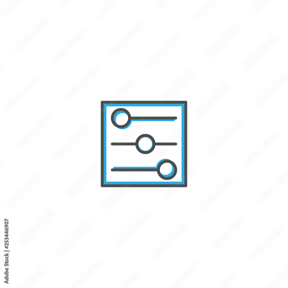 Controls icon design. Essential icon vector illustration Controls icon design. Essential icon vector illustration
