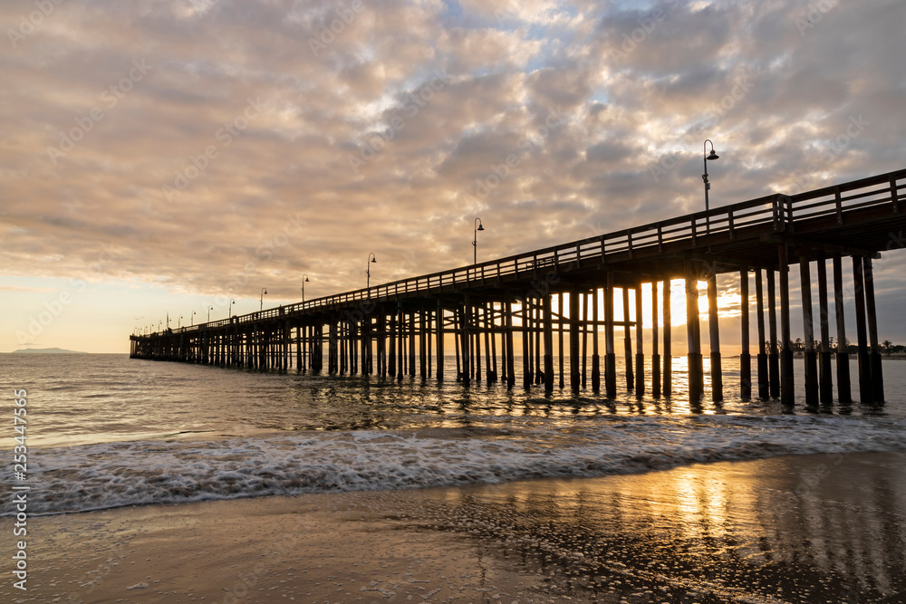 California Pacific Ocean winter pier