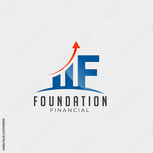 accounting and financial logo template vector illustration