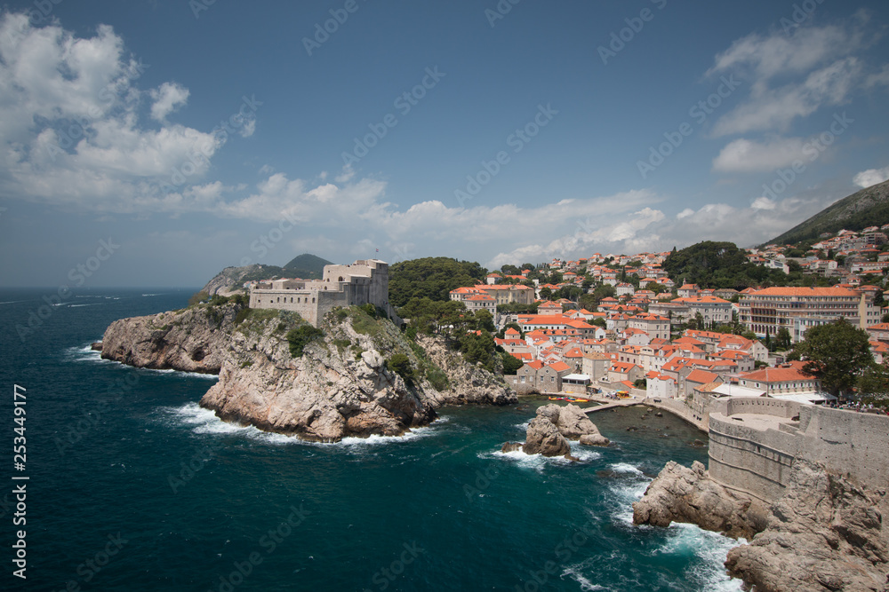 Old city of Dubrovnik, Croatia, on the Adriatic coast