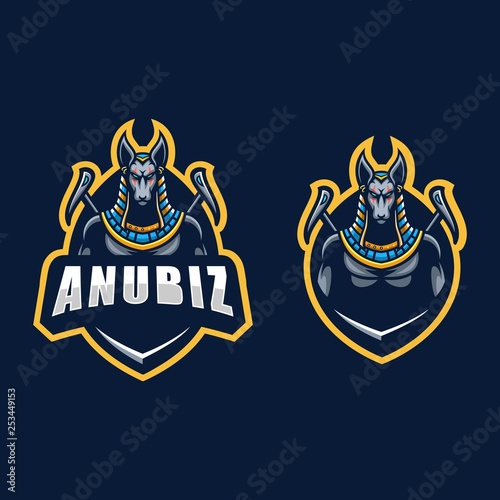 Abstract Anubis Concept illustration vector Design template