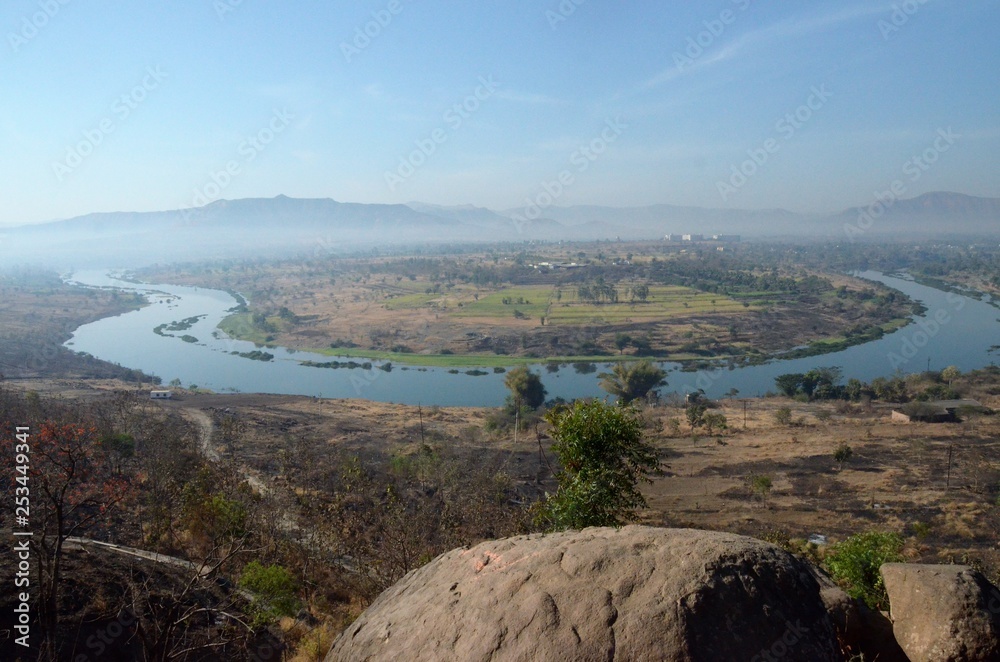 panoramic view of the river