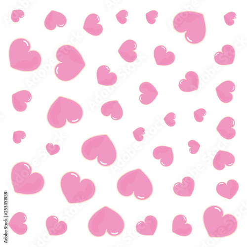 background decoration pink love hearts © djvstock