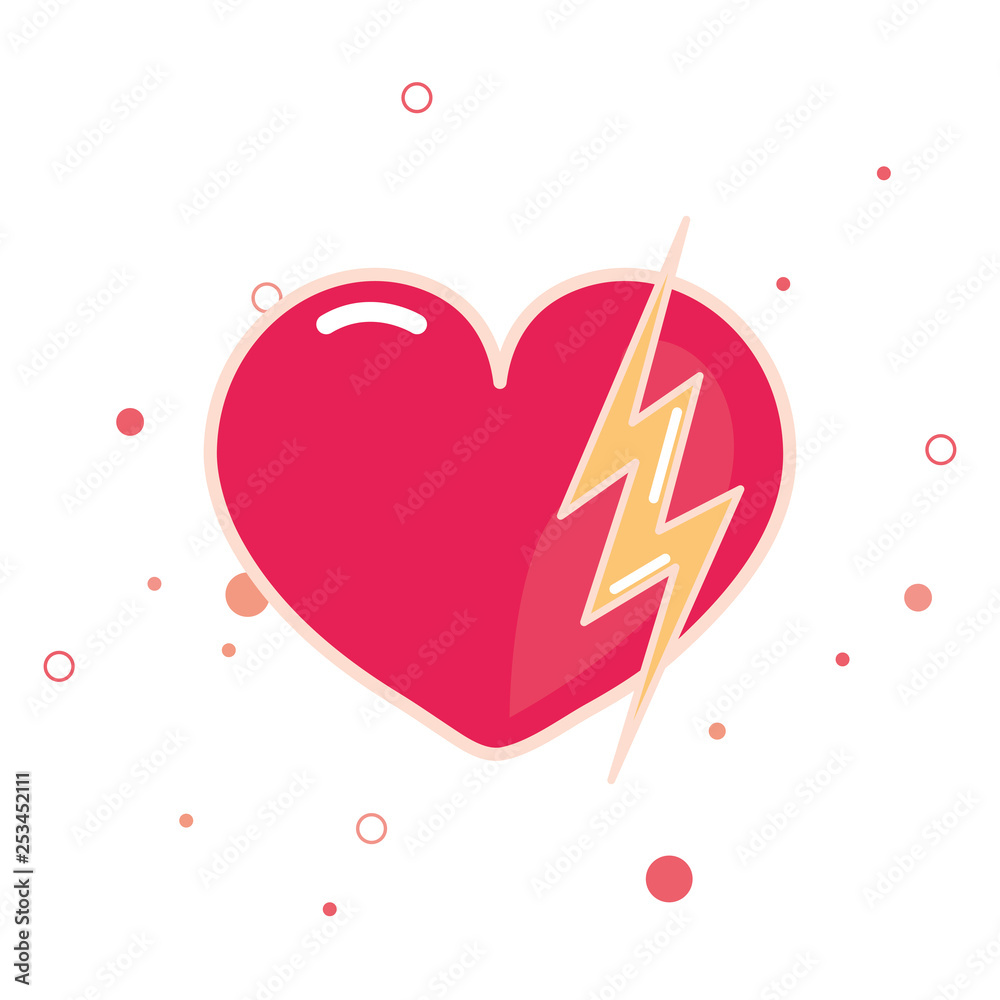 heart lightning girl power