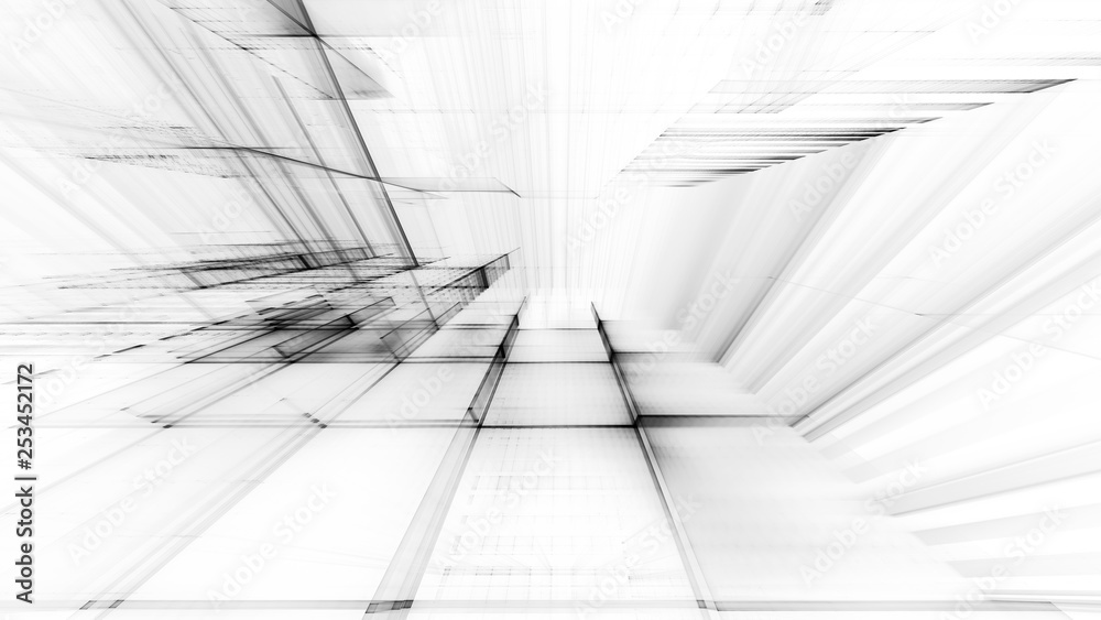 Abstract black and white background element. Fractal graphics 3d illustration. Science or technology concept. Abstract black and white background element. Fractal graphics 3d illustration. Science or technology concept.