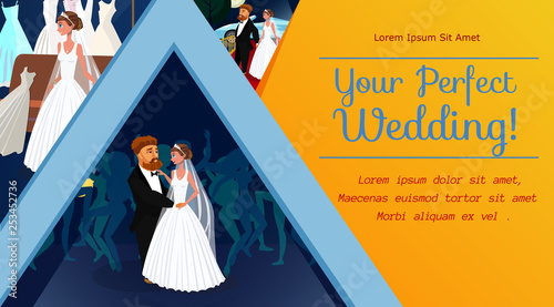 Wedding Planner Banner Template with Copyspace