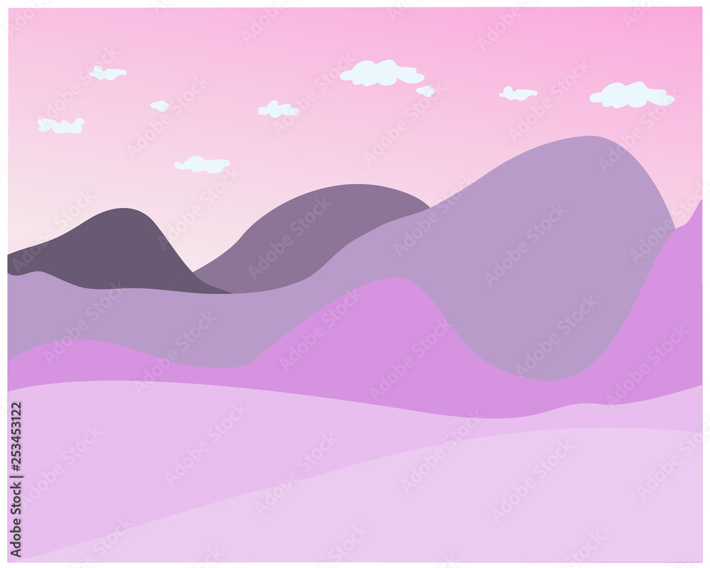 vector sky and mountain layer background vector sky and mountain layer background