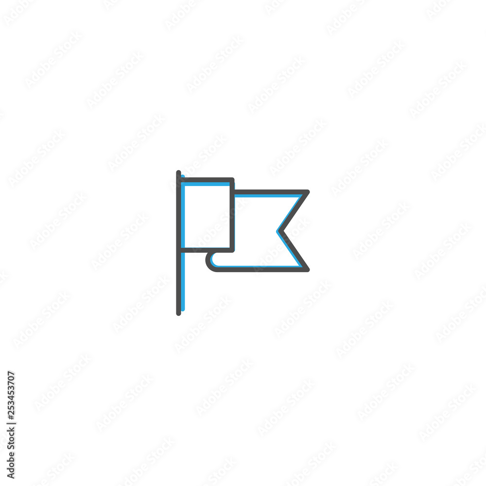 Flag icon design. Essential icon vector illustration Flag icon design. Essential icon vector illustration