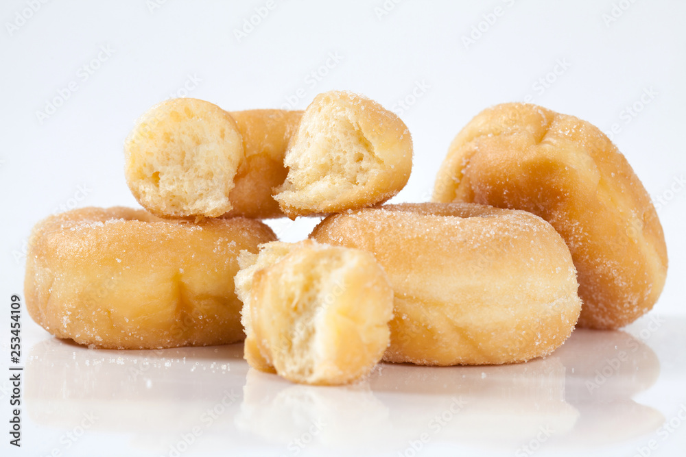 Donut isolated on white background with space for copy. Donut isolated on white background with space for copy.