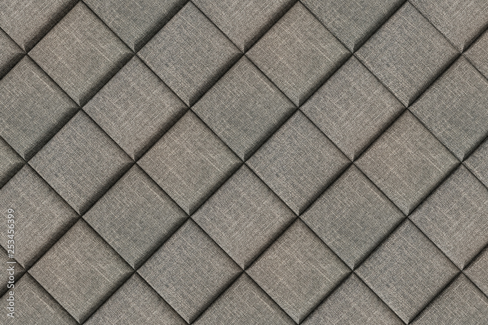 Fototapeta premium Modern wall with fablic texture. 3D rendering.