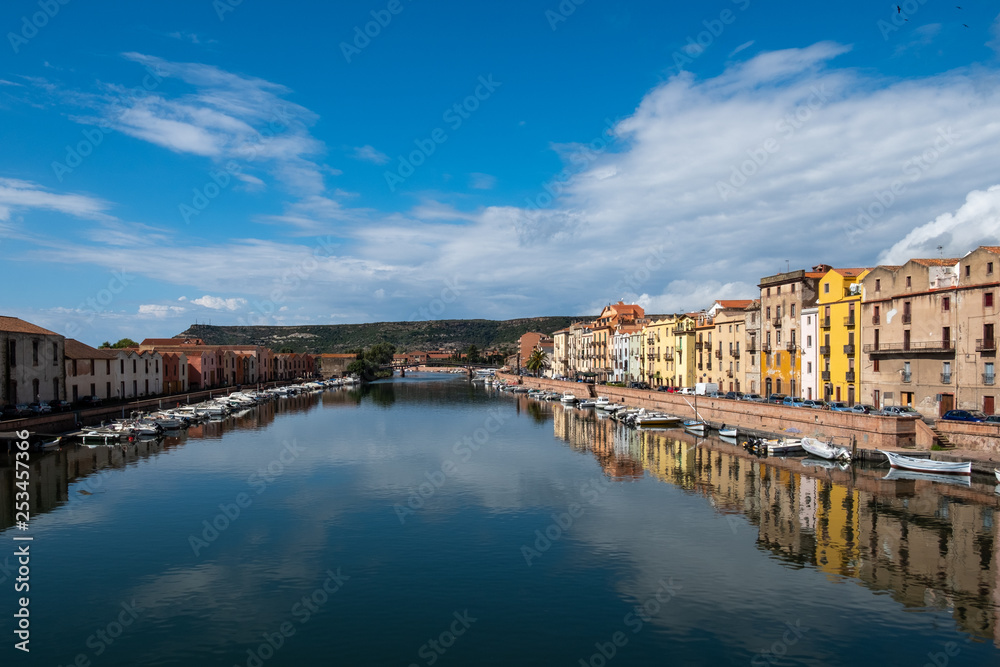 Ortsansicht von Bosa auf Sardinien, Italien Ortsansicht von Bosa auf Sardinien, Italien