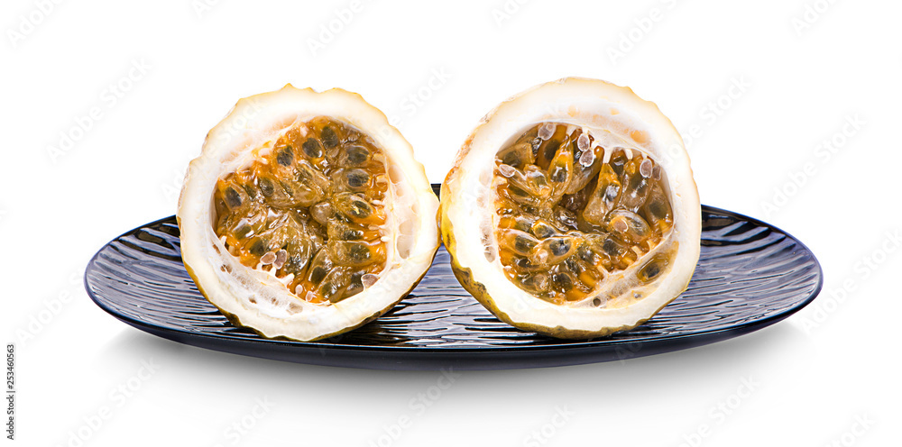 Passion fruit isolated on white background Passion fruit isolated on white background