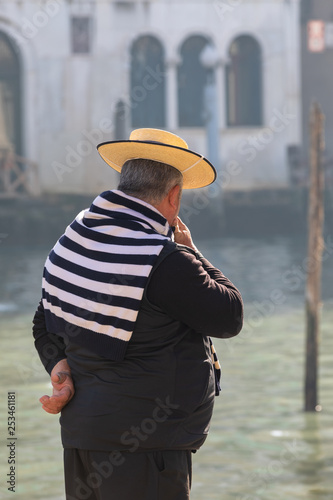 Gondolier in Venedig