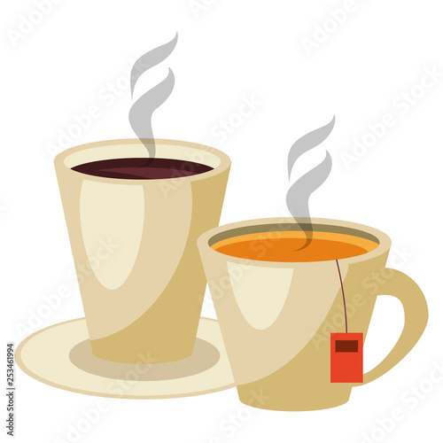 Coffee and tea cups