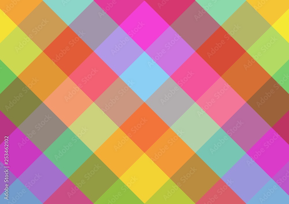 Karte mit diagonalem bunten Streifenmuster Karte mit diagonalem bunten Streifenmuster