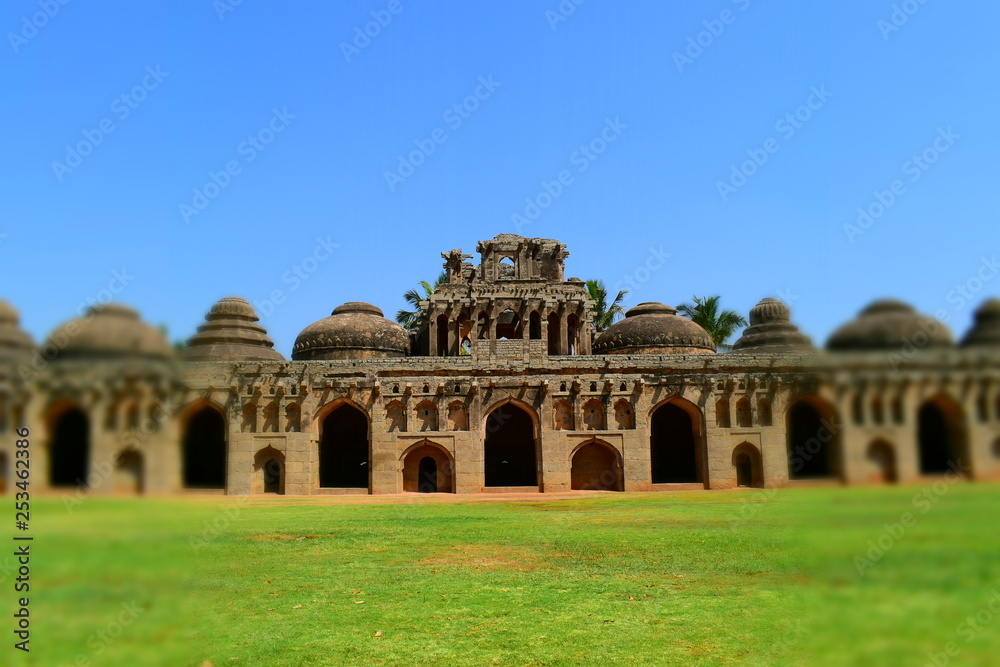 Ancient Elephant stable in India
