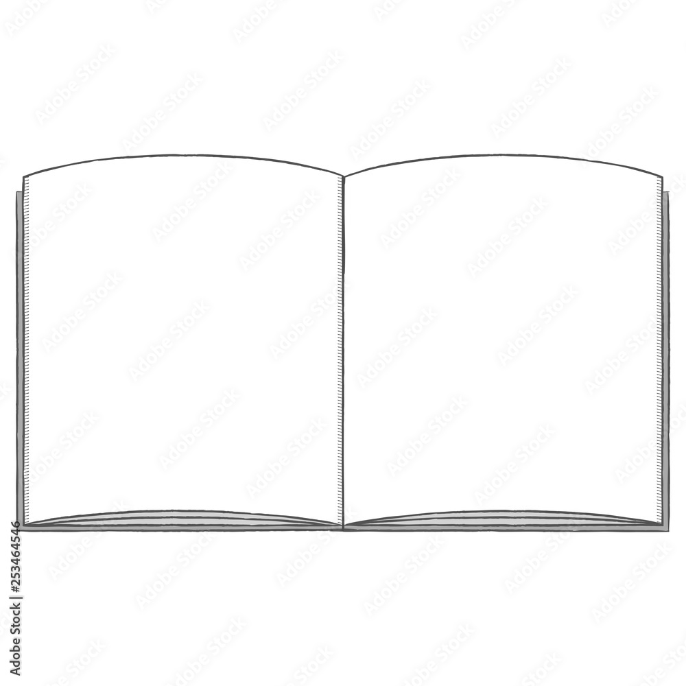 白紙のノートのイラスト Stock Vector Adobe Stock