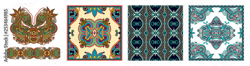 Traditional ornamental floral paisley bandanna