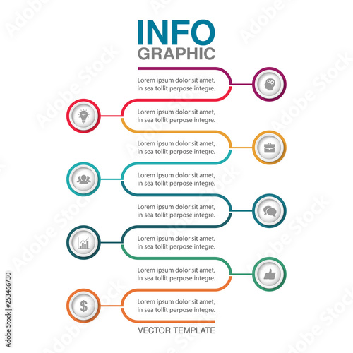 Vector infographic template for  diagram, graph, presentation, chart, business concept with 8 options.