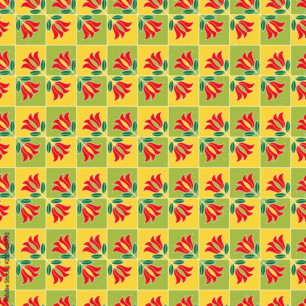 Ornamental seamless floral pattern Ornamental seamless floral pattern