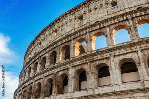 Colosseum stadium building in Rome