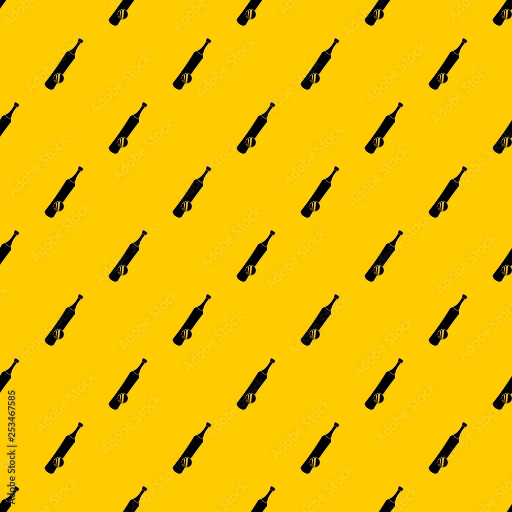 Baseball pattern seamless vector repeat geometric yellow for any design Baseball pattern seamless vector repeat geometric yellow for any design