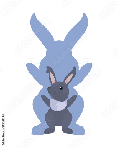 cute rabbit animal © djvstock
