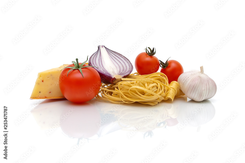 food isolated on white background