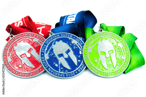 All spartan race medals - sprint super and beast