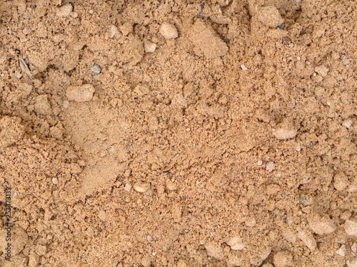 Closeup Sand Texture , Bulding Material for Construction in Thailand.