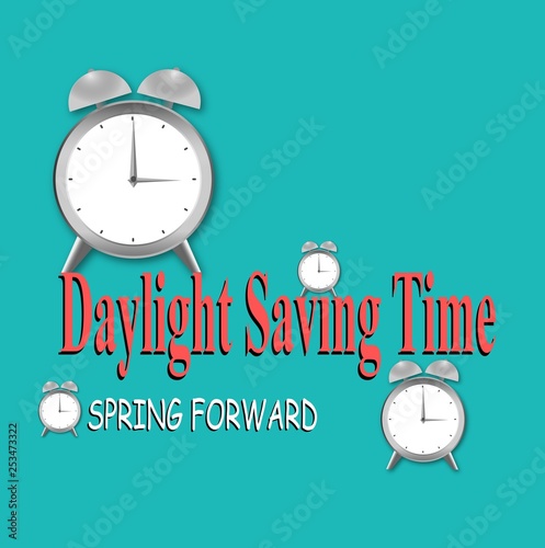llustration of a Background for Daylight Saving Time