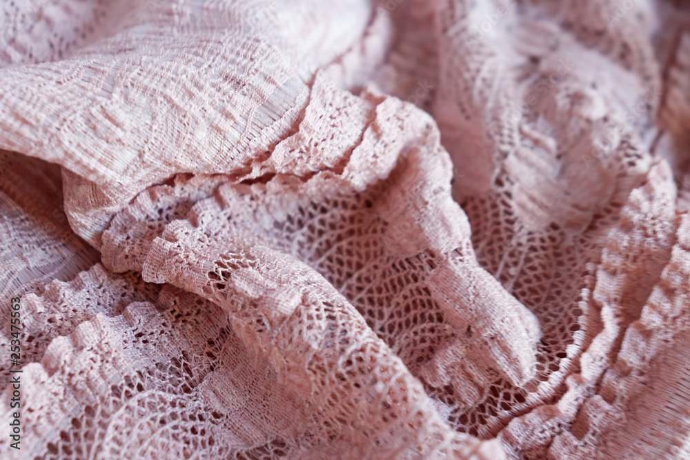 pink lace fabric