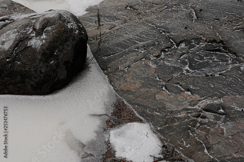 ice, stone, abstract